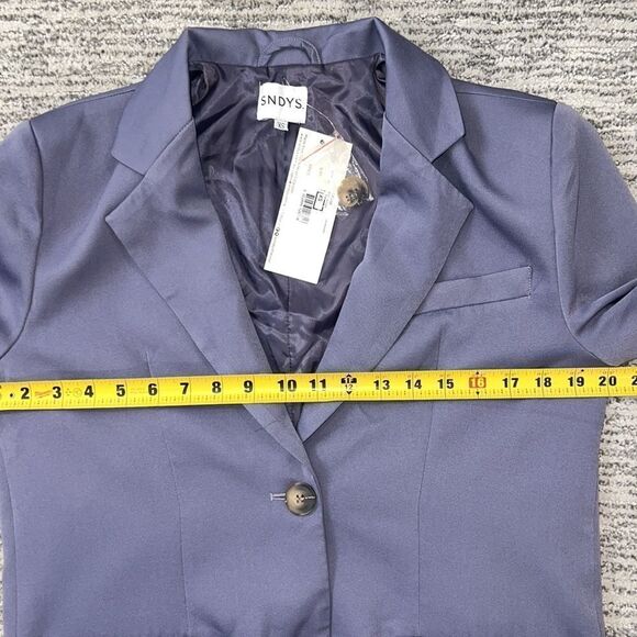 NWT SNDYS x Revolve Axel Blazer Blue Lavender XS - Picture 10 of 16